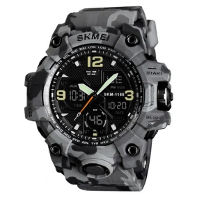 Тактичесские часы Skmei 1155 Military Gray