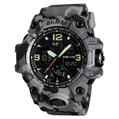 Часы мужские Skmei 1155B Military Gray
