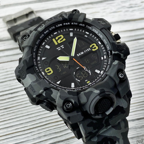 Часы мужские Skmei 1155B Military Gray-2