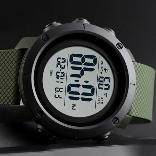 Часы мужские Skmei 1426 Green-White-0