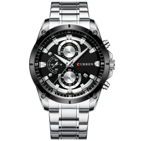  Curren 8360 Silver-Black