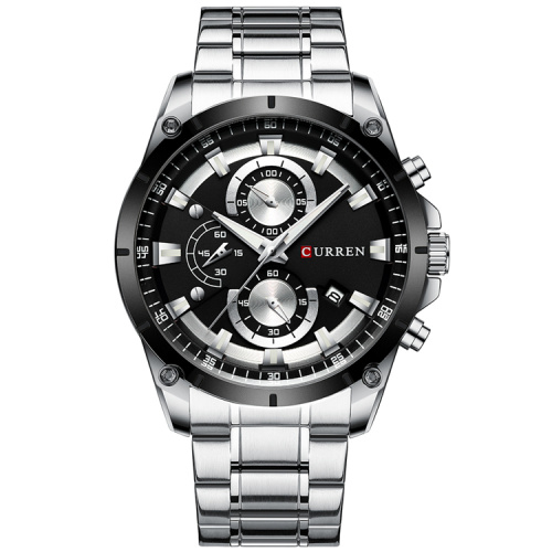 Часы мужские Curren 8360 Silver-Black
