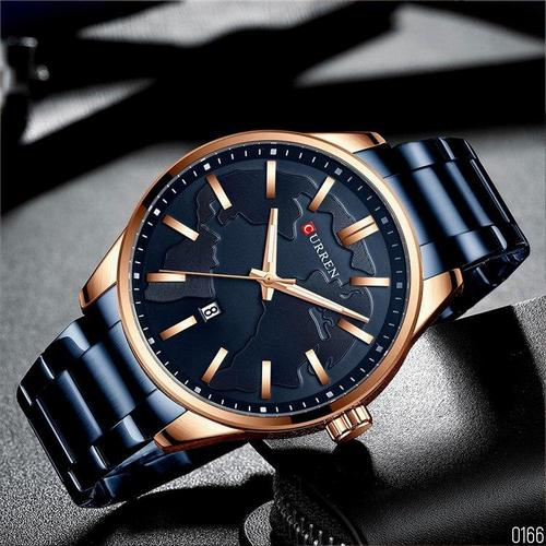 Часы мужские Curren 8366 Blue-Gold-6