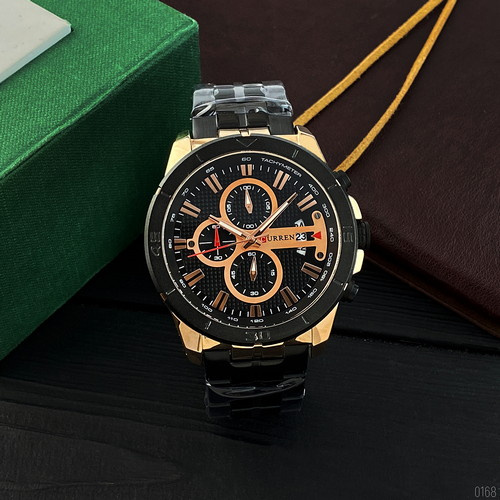 Часы мужские Curren 8337 Black-Cuprum-2