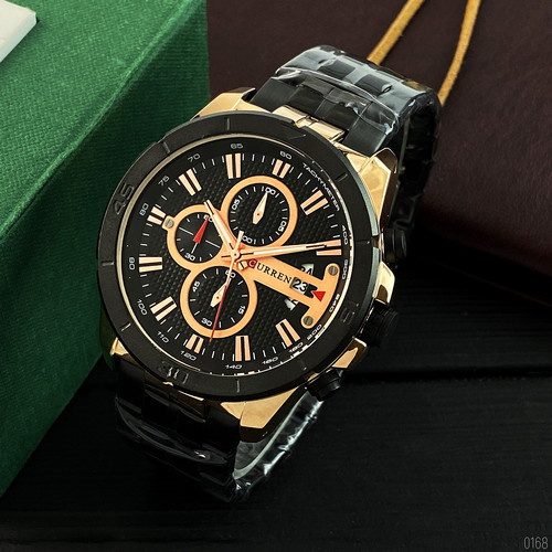Часы мужские Curren 8337 Black-Cuprum-3