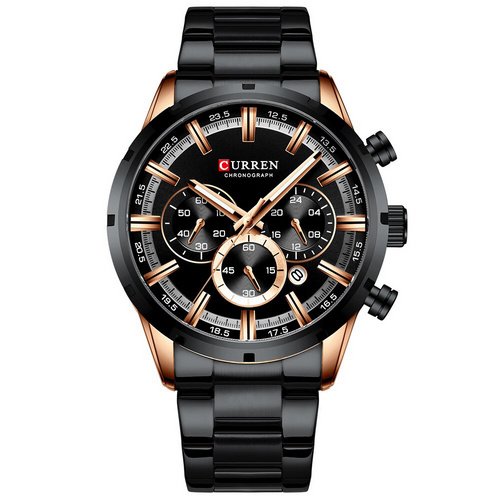 Часы мужские Curren 8355 Black -Cuprum