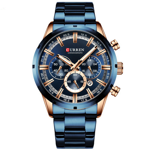 Часы мужские Curren 8355 Blue-Cuprum Wild
