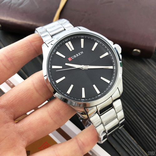 Часы мужские Curren 8322 Silver-Black-2