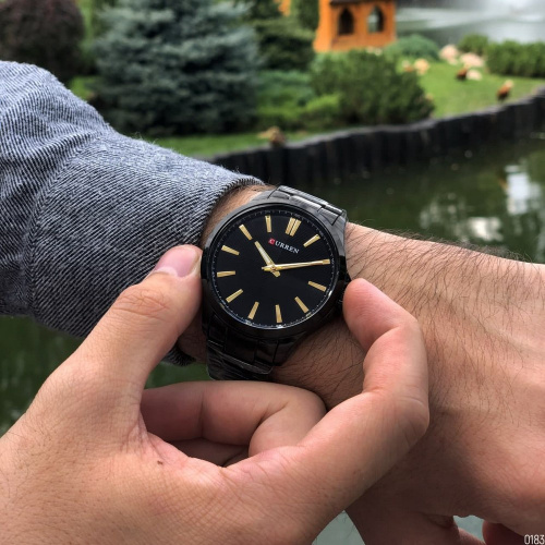 Часы мужские Curren 8322 Black-Gold-0