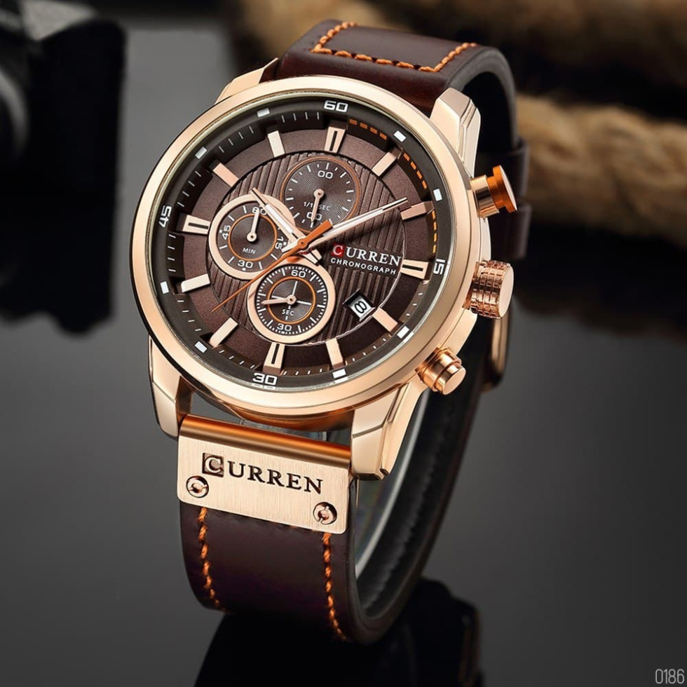 large Часы мужские Curren 8291 Cuprum-Brown BigBoss 1