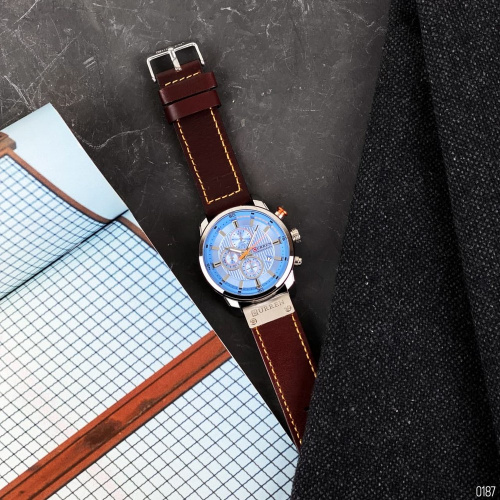 Часы мужские Curren 8291 Silver-Blue-3