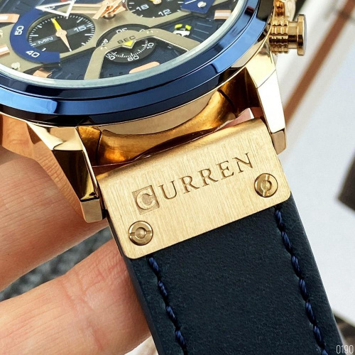 Часы мужские Curren 8329 Blue-Gold Toronto-2