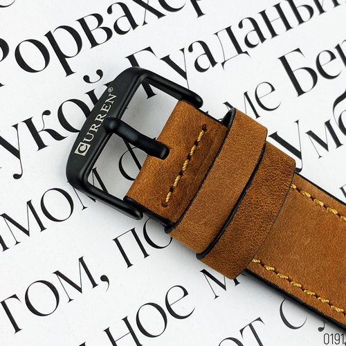 Часы мужские Curren 8299 Black-Gold-Brown-1