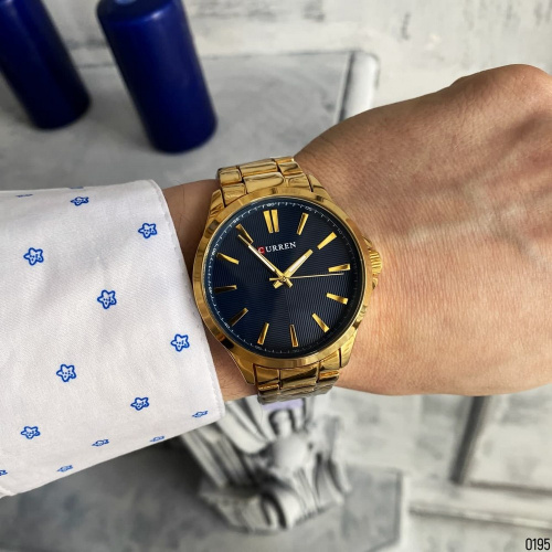 Часы мужские Curren 8322 Gold-Blue-5