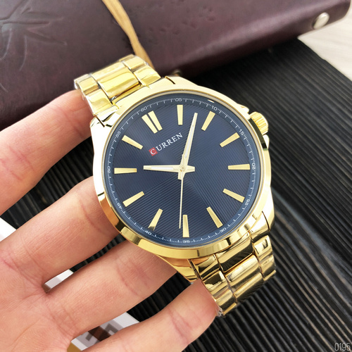 large Часы мужские Curren 8322 Gold-Blue 0