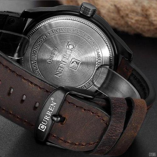 Часы мужские Curren 8301 Black-Dark Brown-2