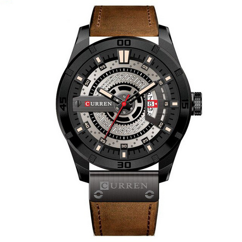 Годинник чоловічий Curren 8301 Black-Light Brown
