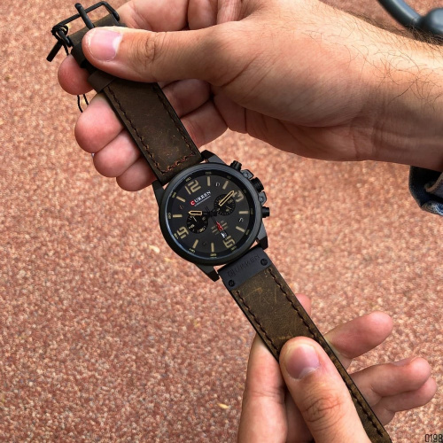 Годинник чоловічий Curren 8314 Black-Brown-5