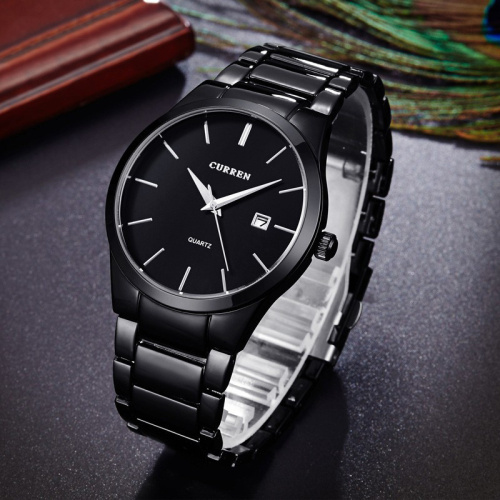 Часы мужские Curren 8106 All Black Adam-1