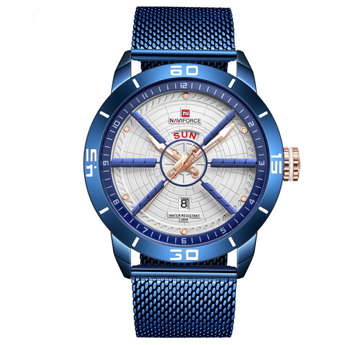 Часы мужские Naviforce NF9155 Blue-White