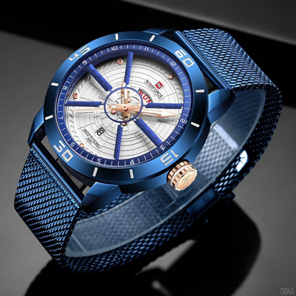 large Часы мужские Naviforce NF9155 Blue-White 1