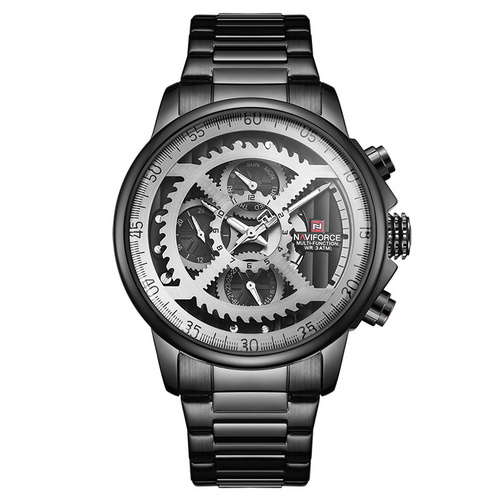 Часы мужские Naviforce NF9150 Black-Silver