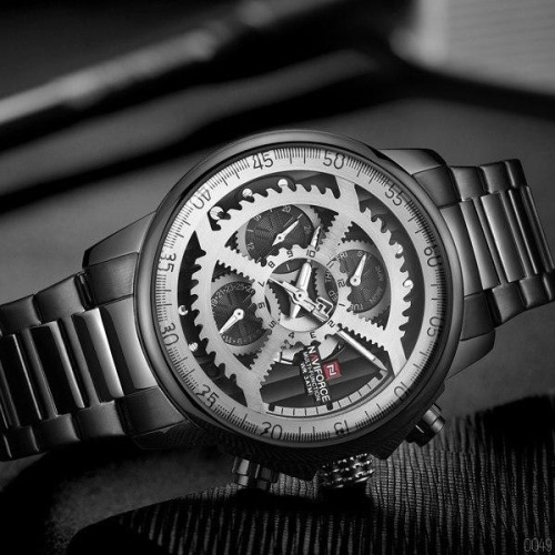 Часы мужские Naviforce NF9150 Black-Silver-1