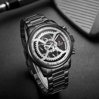 large Часы мужские Naviforce NF9150 Black-Silver 0