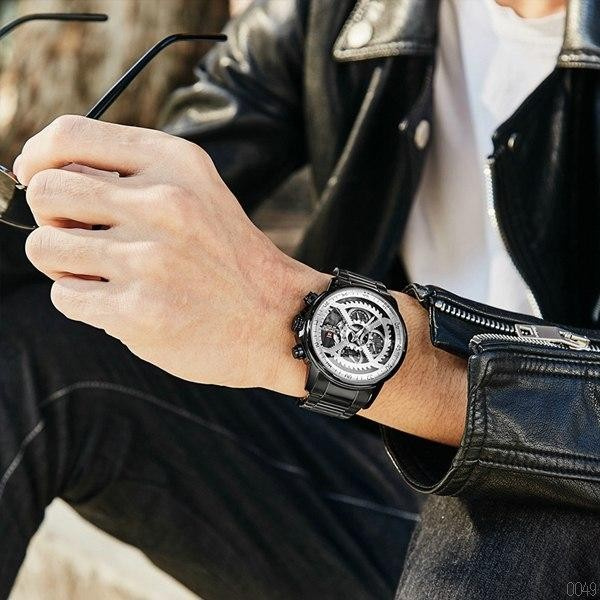 large Часы мужские Naviforce NF9150 Black-Silver 2