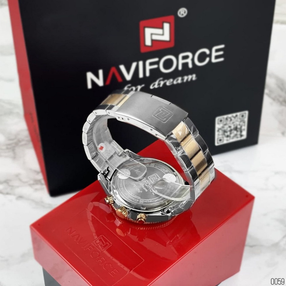 large Часы мужские Naviforce NF9147 Silver-Cuprum-Blue 3