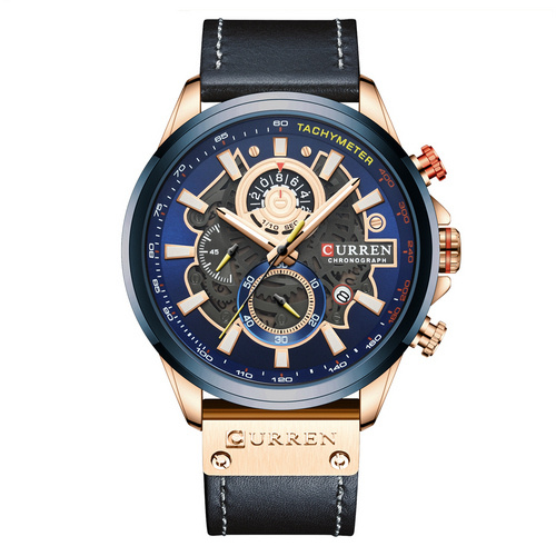 Часы мужские Curren 8380 Blue-Cuprum