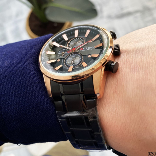 Годинник чоловічий Curren 8351 Black-Cuprum-3