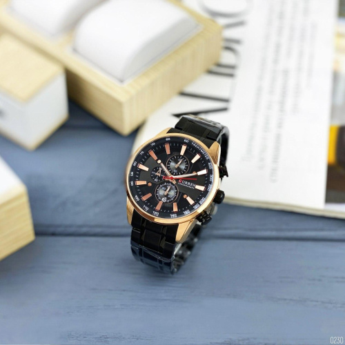 Годинник чоловічий Curren 8351 Black-Cuprum-6