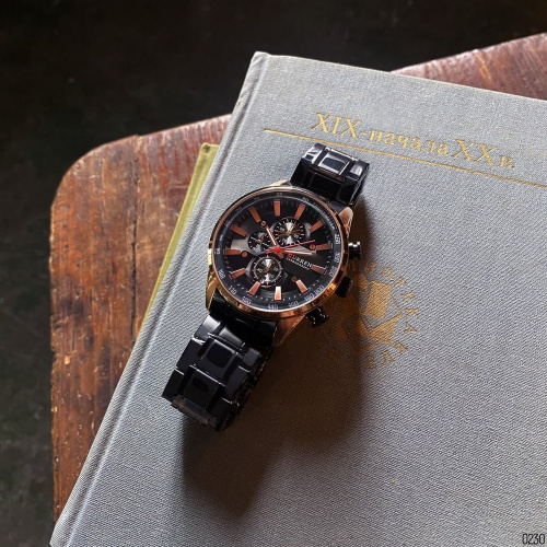 Годинник чоловічий Curren 8351 Black-Cuprum-8