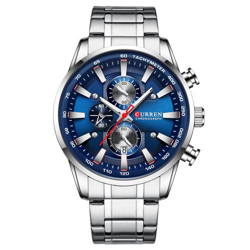 Часы мужские Curren 8351 Silver-Blue Pacific