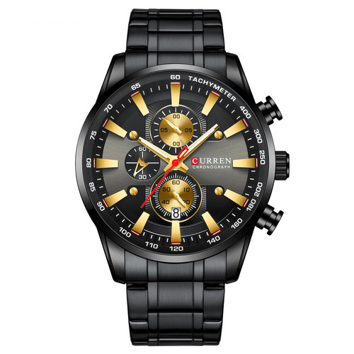 Часы мужские Curren 8351 Black-Gold