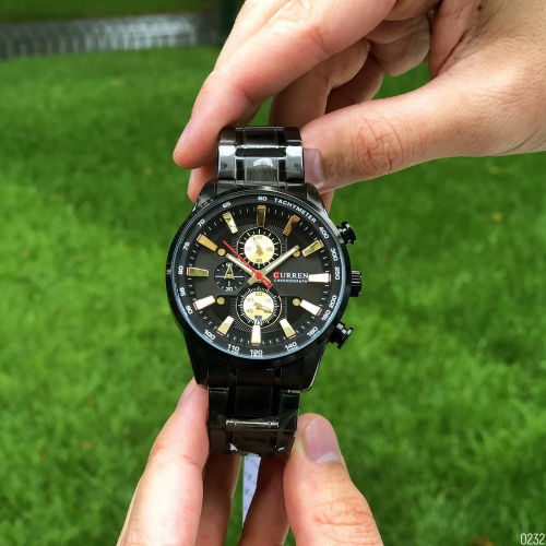 Часы мужские Curren 8351 Black-Gold-4