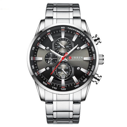 Часы мужские Curren 8351 Silver-Black
