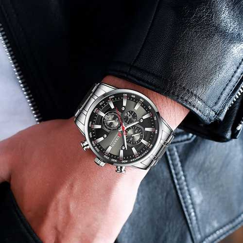 Часы мужские Curren 8351 Silver-Black-0