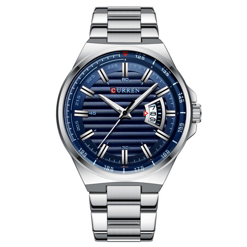 Часы мужские Curren 8375 Silver-Blue