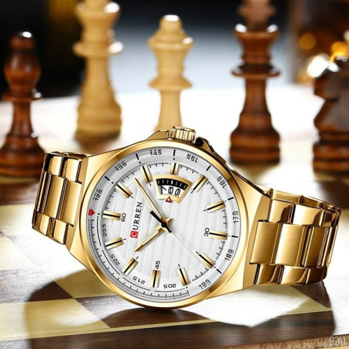 Часы мужские Curren 8375 Gold-White-2