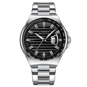  Curren 8375 Silver-Black