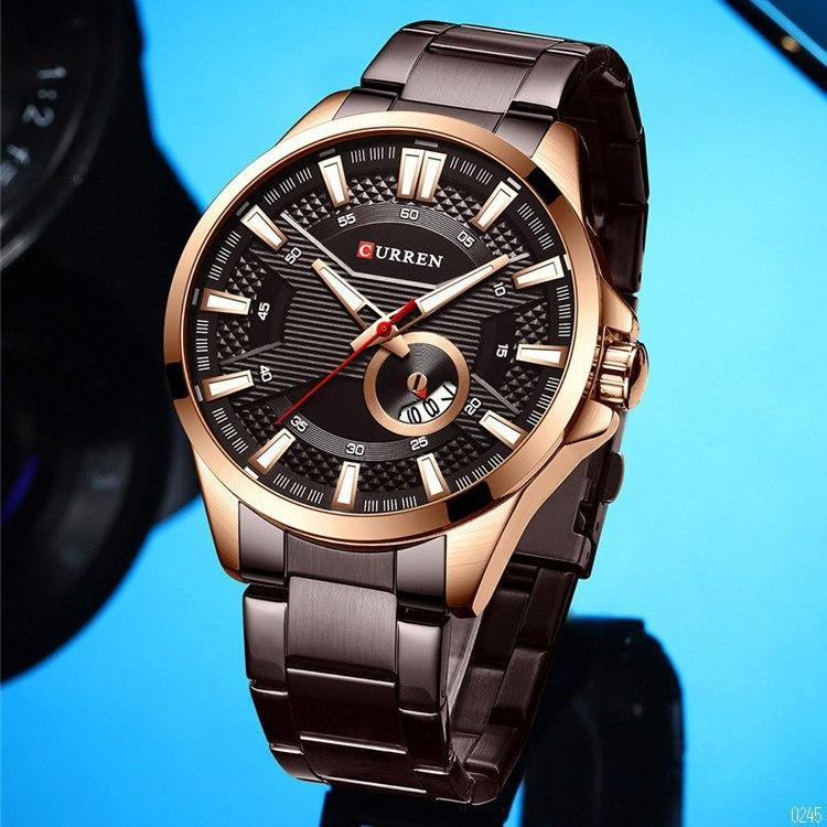 large Часы мужские Curren 8372 Brown-Cuprum 2