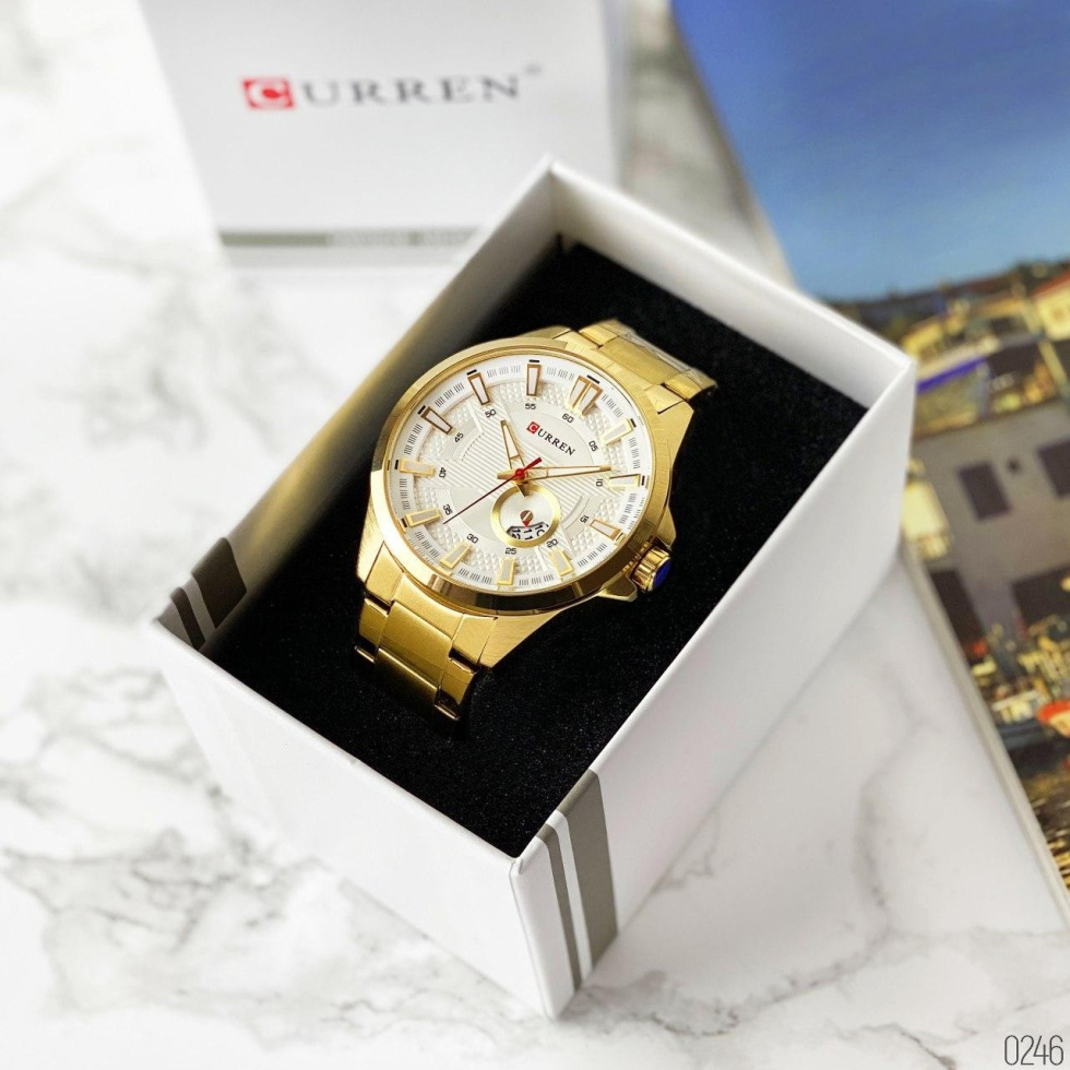 large Часы мужские Curren 8372 Gold-White 2