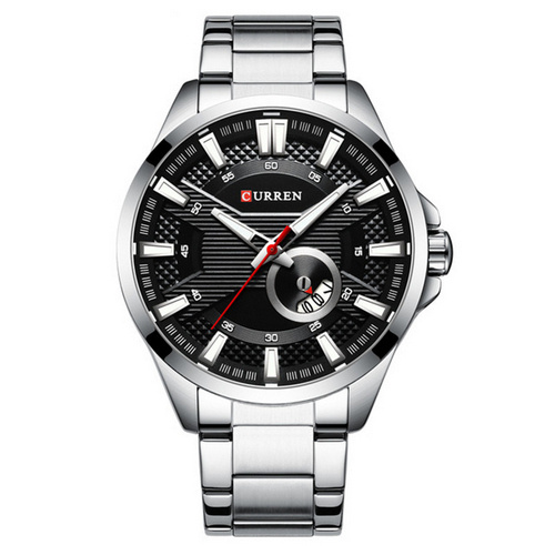 Часы мужские Curren 8372 Silver-Black