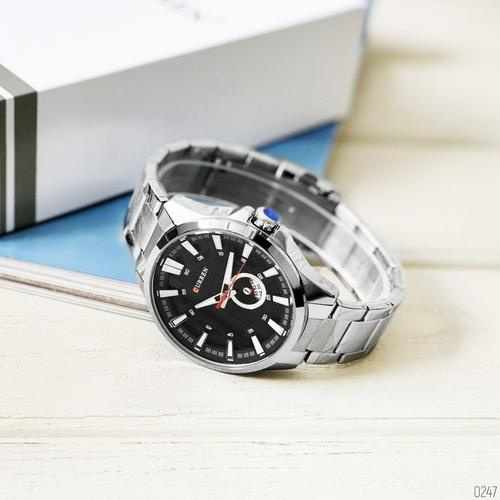 large Часы мужские Curren 8372 Silver-Black 2