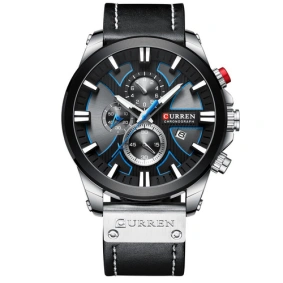  Curren 8346 Silver-Black