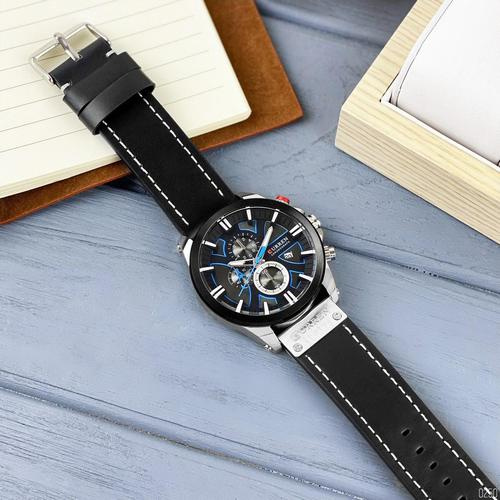 large Часы мужские Curren 8346 Silver-Black 2