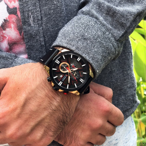 Годинник чоловічий Curren 8346 Black-Cuprum-5