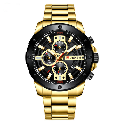 Часы мужские Curren 8336 Gold-Black